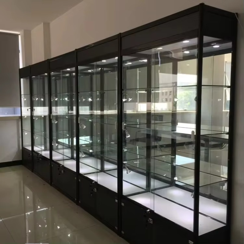 Glass Cabinet Display - Butikowy centrum handlowe, szklana witryna wystawowa,
