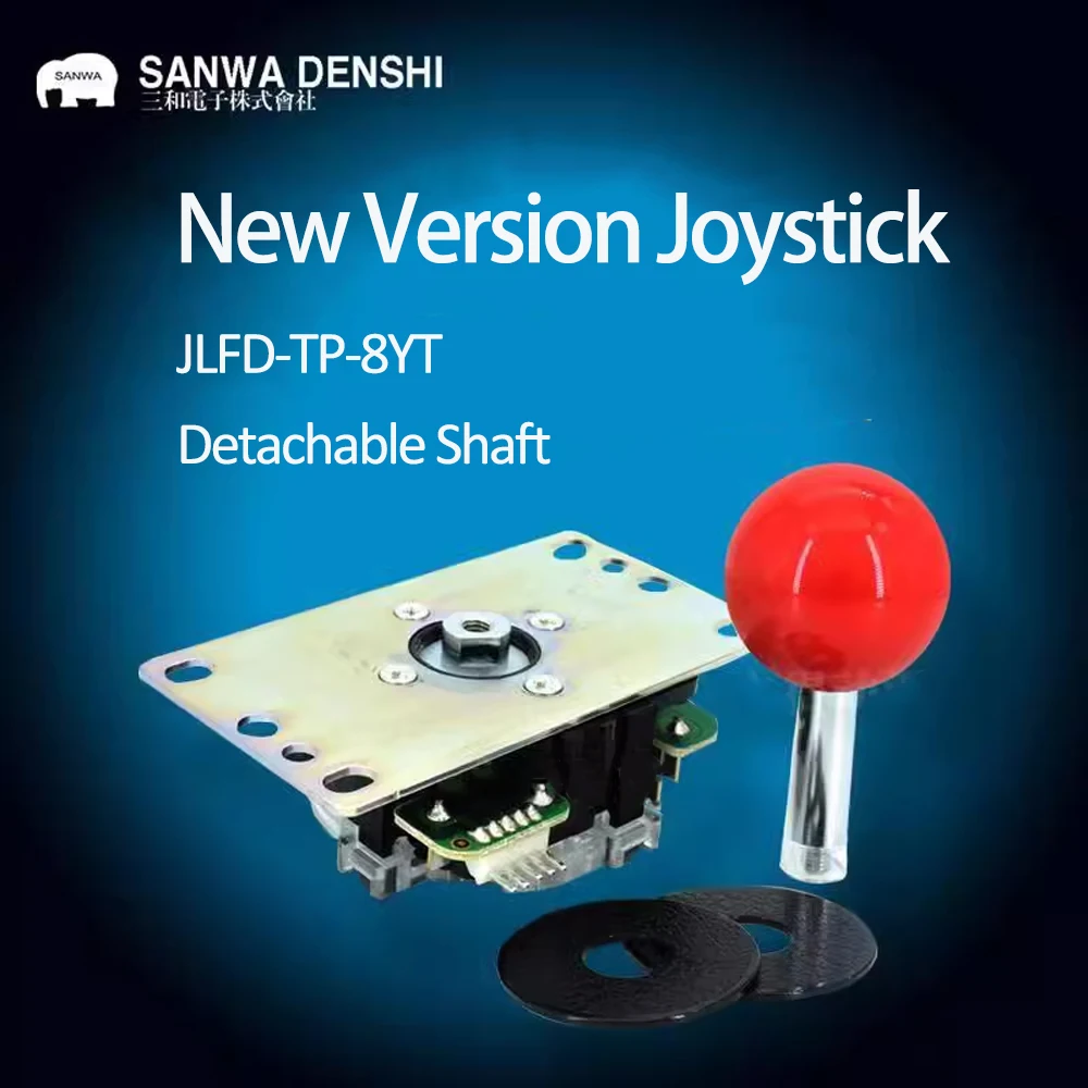 Arcade Game Jackpot - Oryginalny japoński joystick SANWA, JLFD-TP-8YT, odłączany