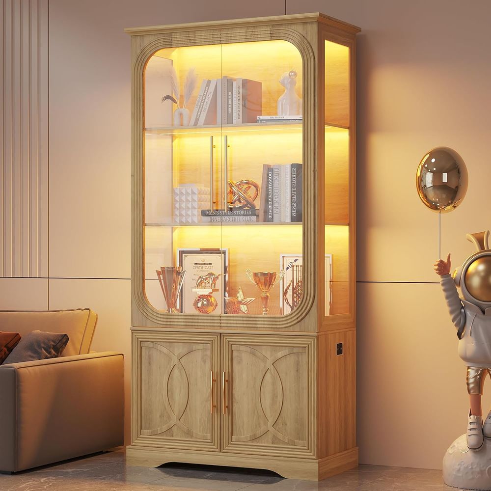 Szafka ekspozycyjna z 5 półkam – Glass Cabinet Display recenzja i cena
