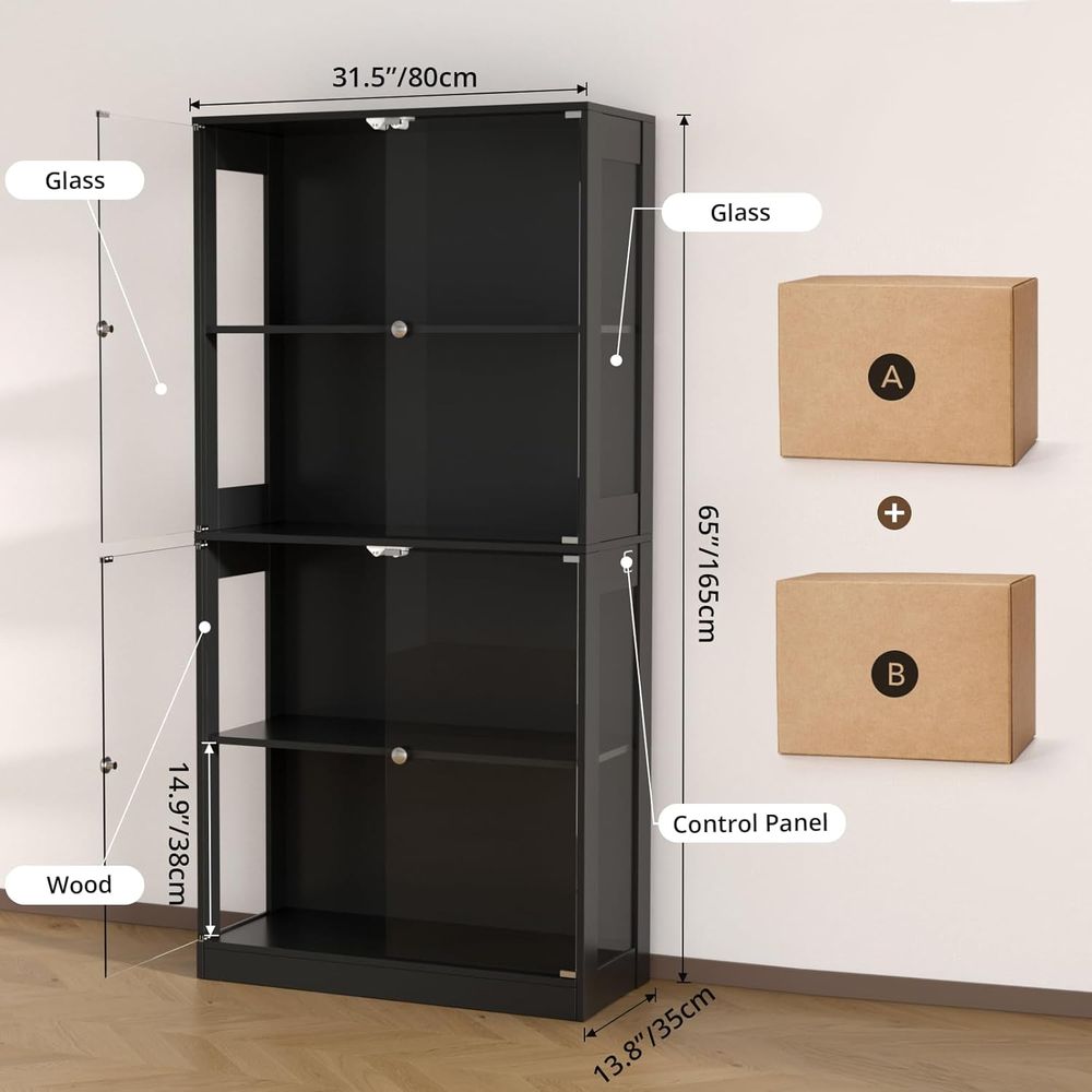 Szafka ekspozycyjna z szklanym – Glass Cabinet Display recenzja i cena