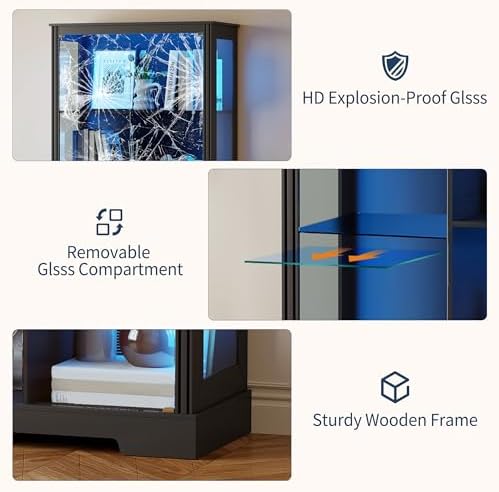 Witryna ekspozycyjna 71'' z 5  – Glass Cabinet Display recenzja i cena