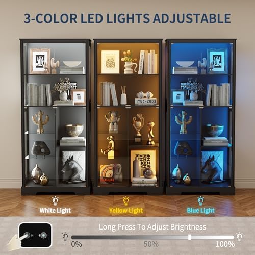 Witryna ekspozycyjna 71'' z 5  – Glass Cabinet Display recenzja i cena