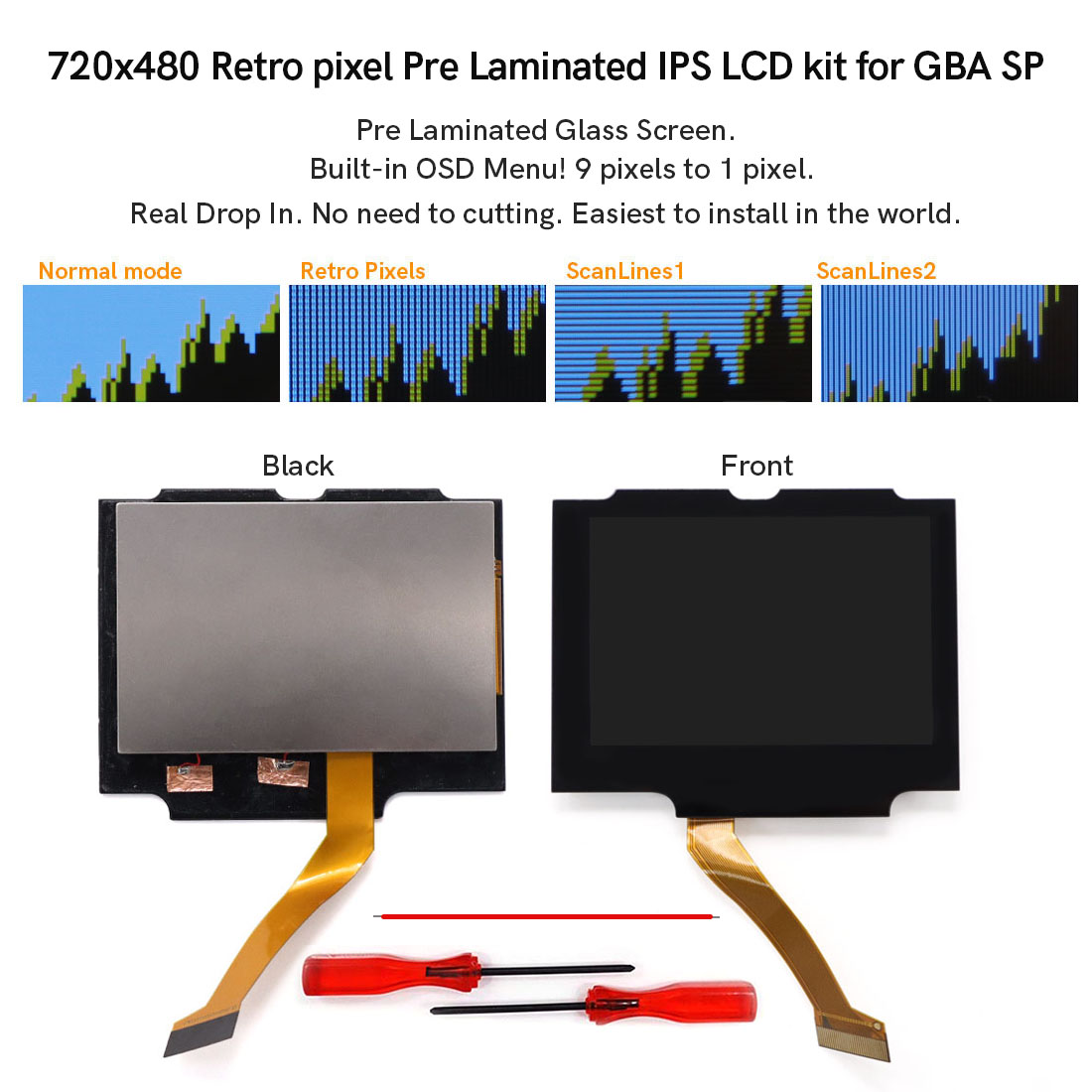 Zestaw do GBA SP V5, ekran 3.0 – Lcd Screen Arcade recenzja i cena