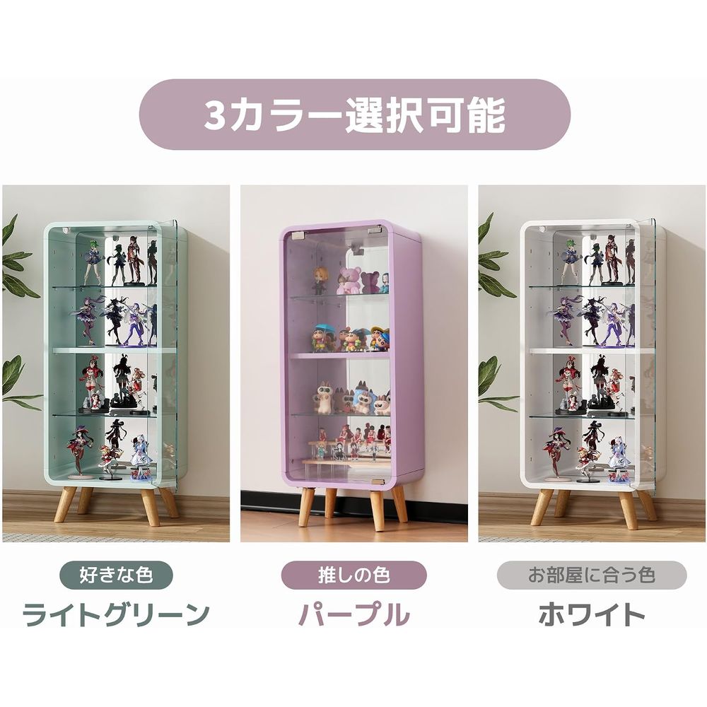 4-poziomowa regulowana szklana – Glass Cabinet Display recenzja i cena