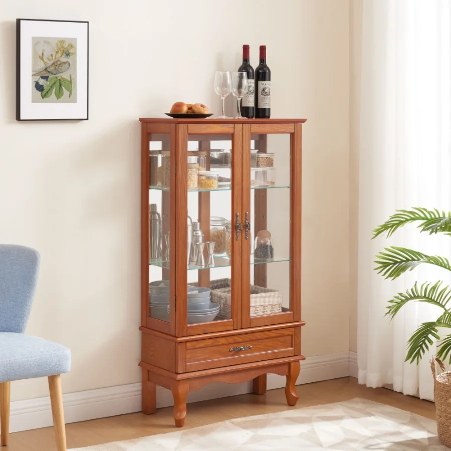 Podświetlana szklana witryna,  – Glass Cabinet Display recenzja i cena