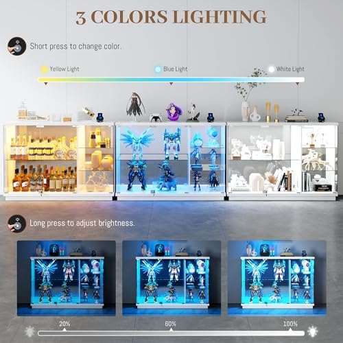 Szklana witryna z zamkiem i oś – Glass Cabinet Display recenzja i cena