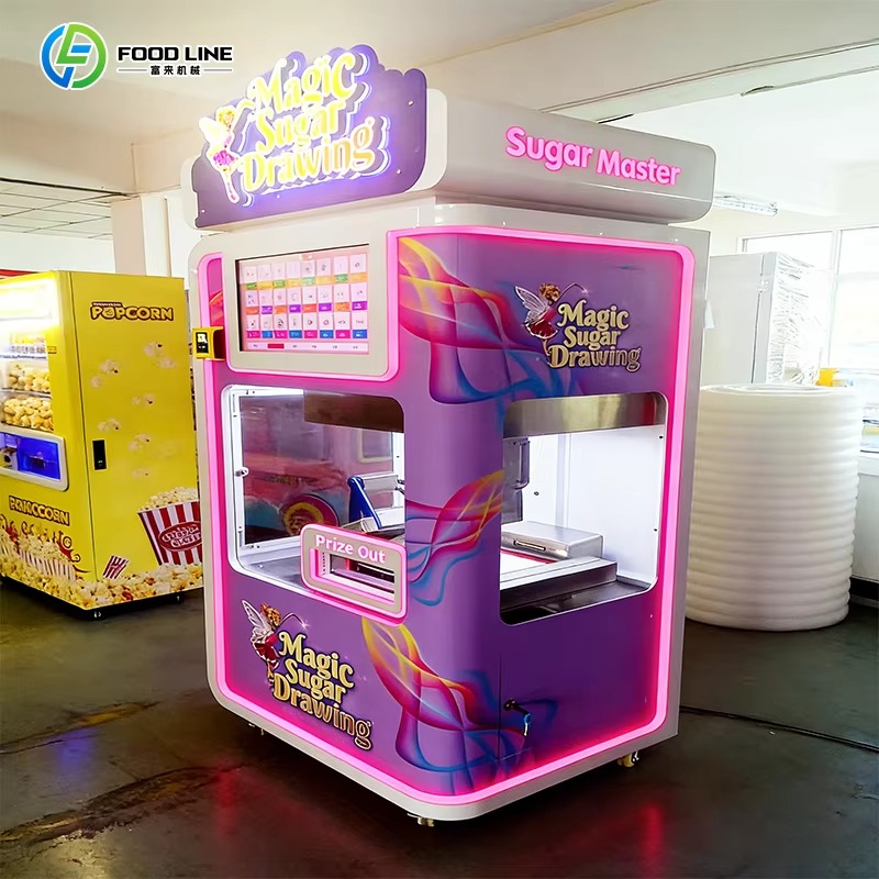 Automat do malowania cukrem z  – Popcorn Vending Machine recenzja i cena